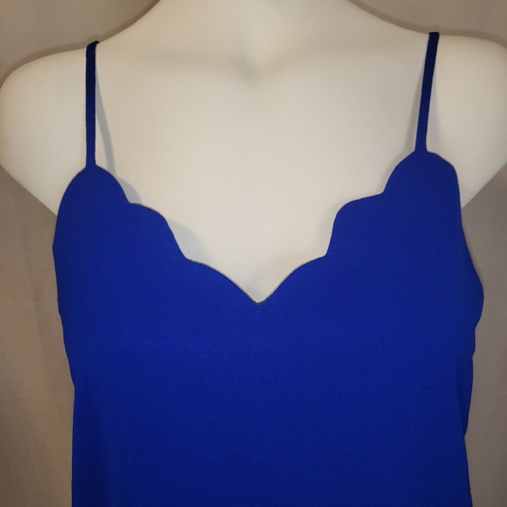 Three Monteau Women Size M Dressy Tank Tops Green, Red and Blue Low Cut, NWOT - Picture 5 of 10